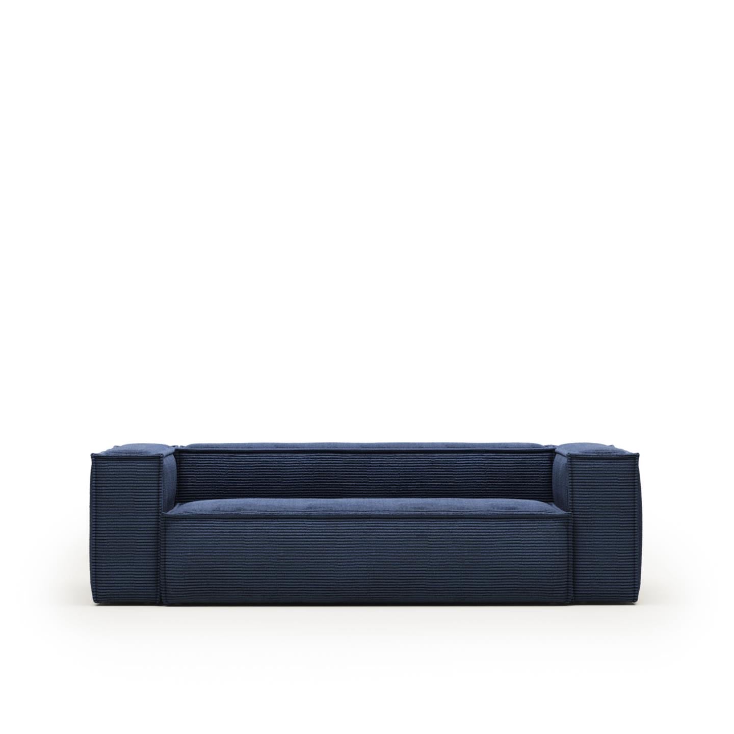 Lund 3 Seater Sofa - Blue Corduroy