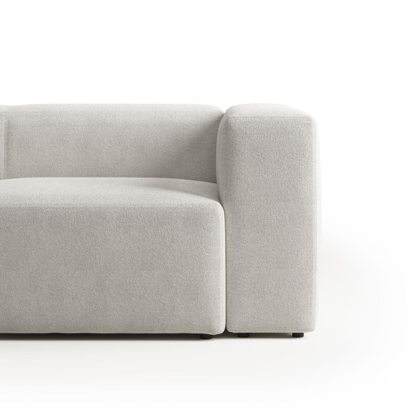 Lund 2 Seater Sofa - White Fleece