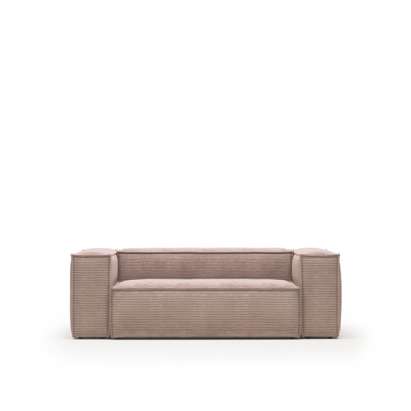Lund 2 Seater Sofa - Pink Corduroy