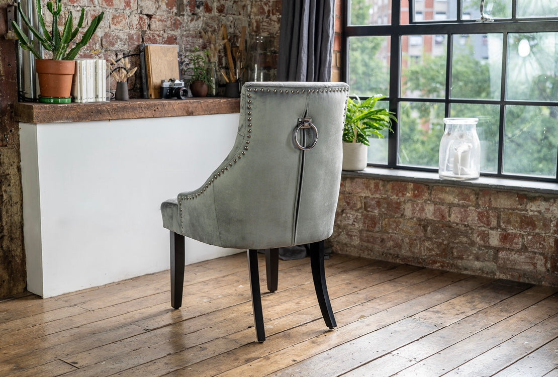 Portia Dining Chairs in Grey (2pk)