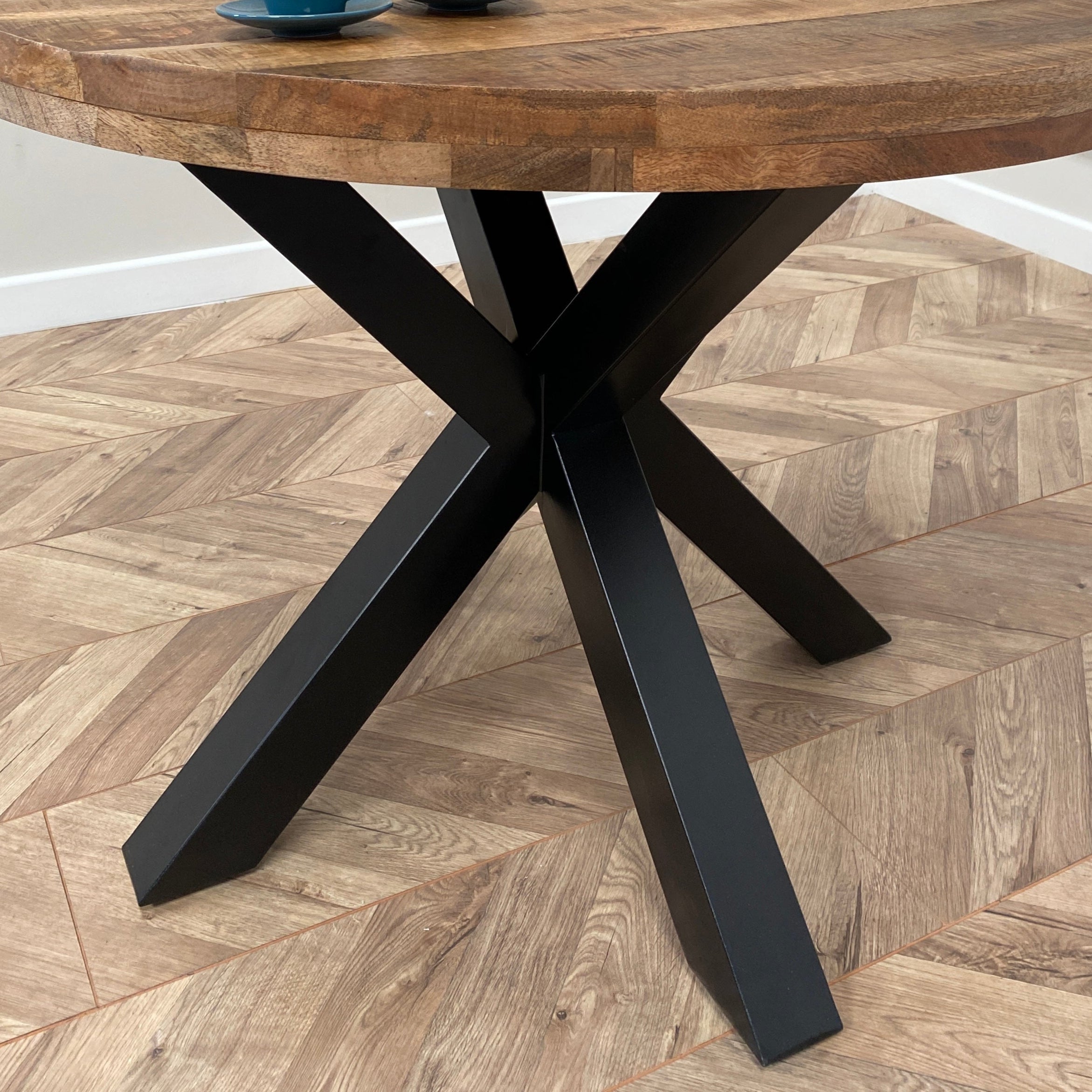 Sara Solid Mango Wood Dining Table Walnut (4 Sizes)