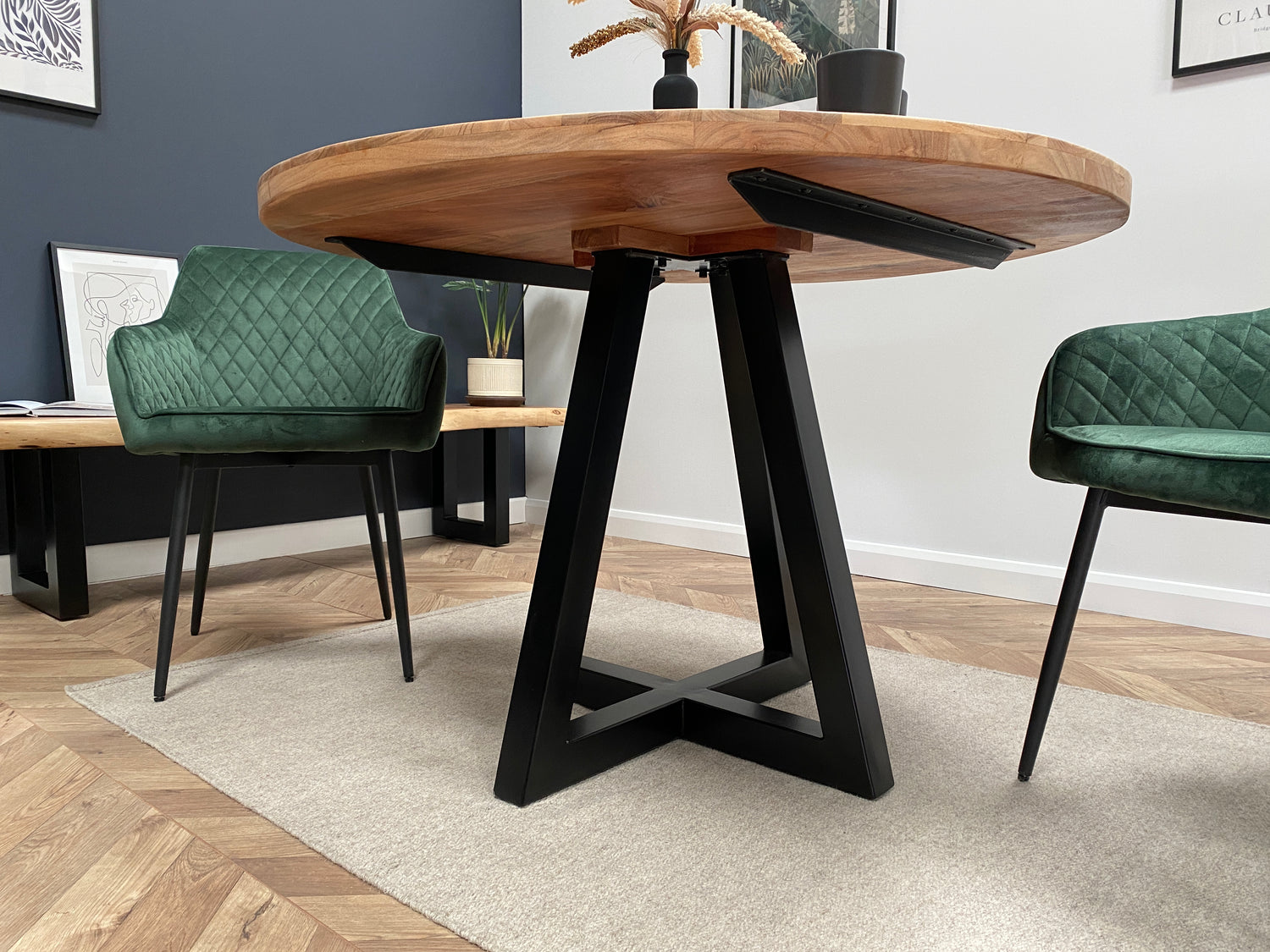 Nusbaum solid sales wood dining table