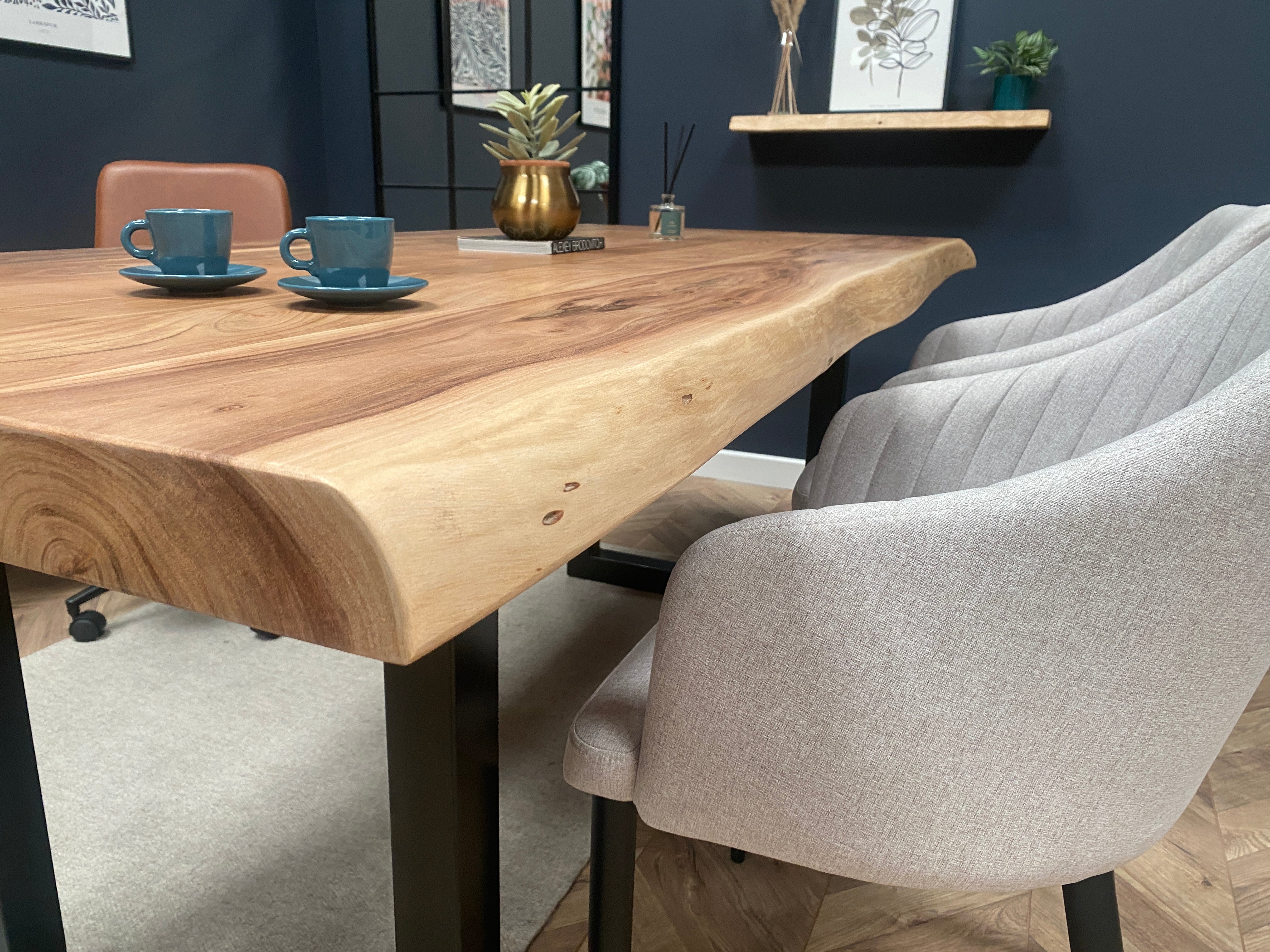 Dalia Solid Acacia Wood Dining Table (2 Sizes)