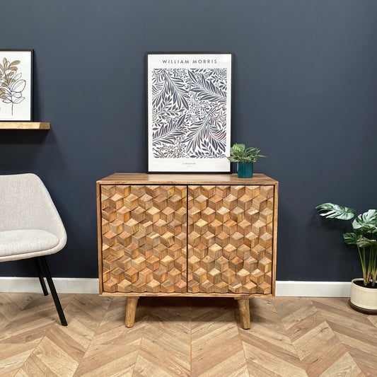 Iona Solid Mango Wood Small Sideboard