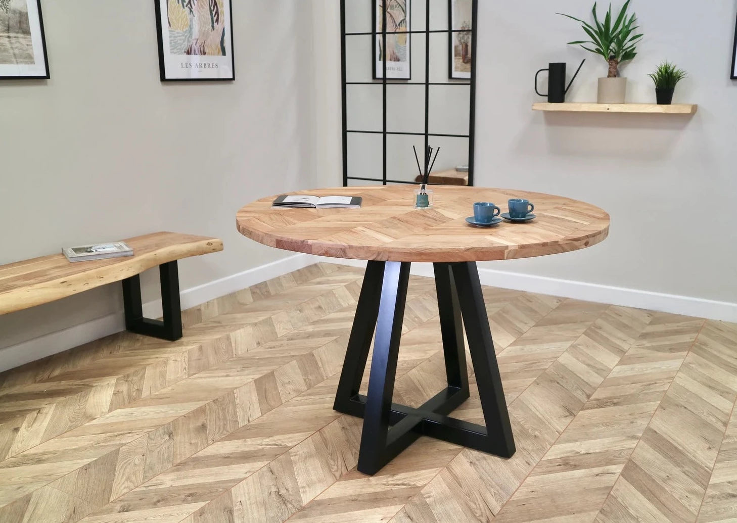 Cala Dining Set with 4 or 6 Ava Dining Chairs in Grey