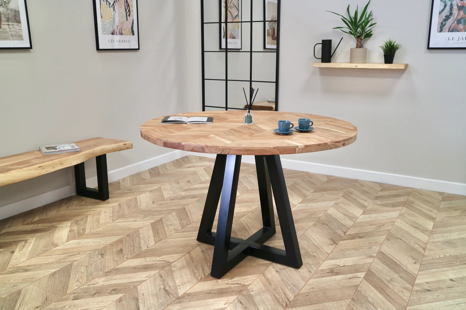 Cala Dining Set with 4 or 6 Portia Dining Chairs in Grey